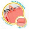 Sedia Pieghevole Colorbaby Flamingo Rosa 48 x 46 x 84 cm Spiaggia