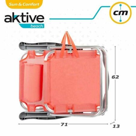 Sedia Pieghevole Colorbaby Flamingo Rosa 48 x 46 x 84 cm Spiaggia