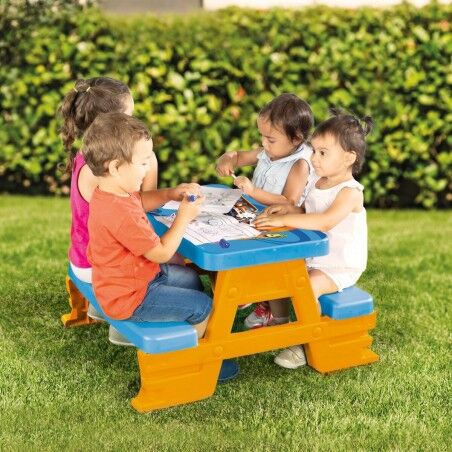 Set di Tavolo e Sedie per Bambini Colorbaby Azzurro Arancio