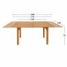 Tavolo Allungabile Aktive Legno di acacia Rettangolare 200 x 100 x 74 cm