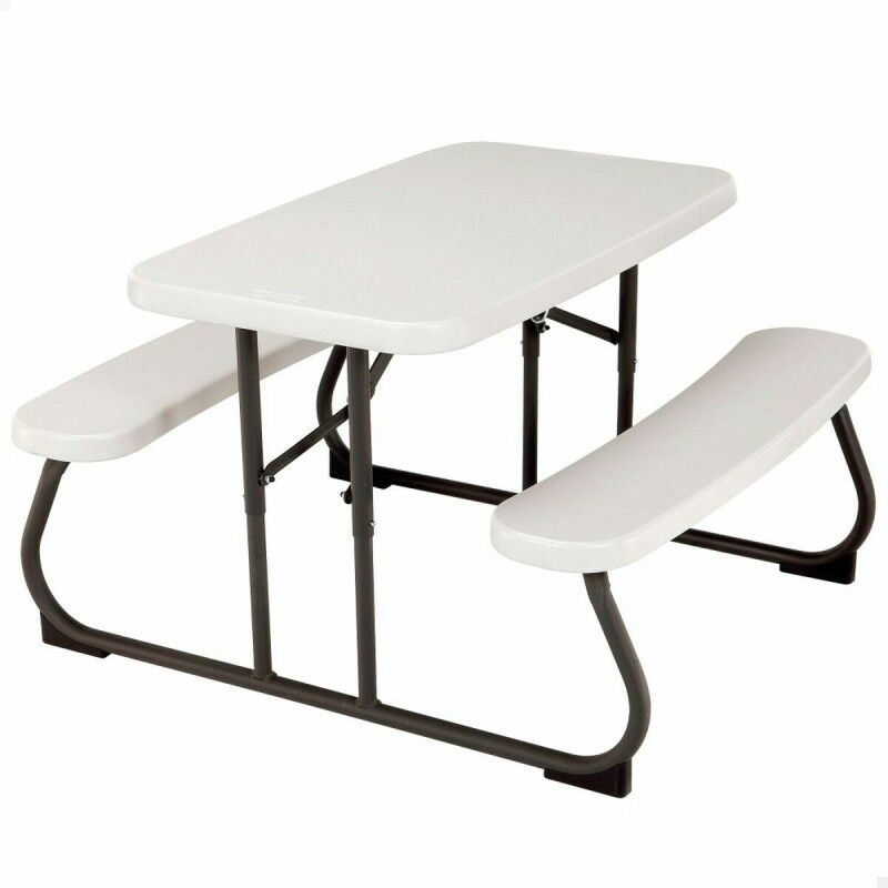 Tavolo da picnic Lifetime Pieghevole Crema Acciaio 82,5 x 90 x 53,5 cm Tavolo da picnic Lifetime Pieghevole Crema Acciaio 82,5 x 90 x 53,5 cm