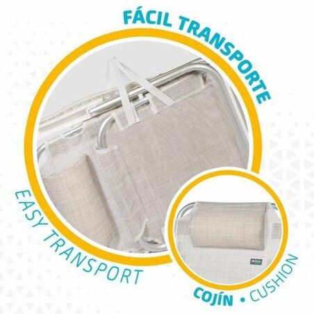 Sedia Pieghevole Colorbaby Bianco 48 x 46 x 84 cm Spiaggia