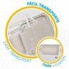 Sedia Pieghevole Colorbaby Bianco 48 x 46 x 84 cm Spiaggia