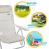Sedia Pieghevole Colorbaby Bianco 48 x 46 x 84 cm Spiaggia