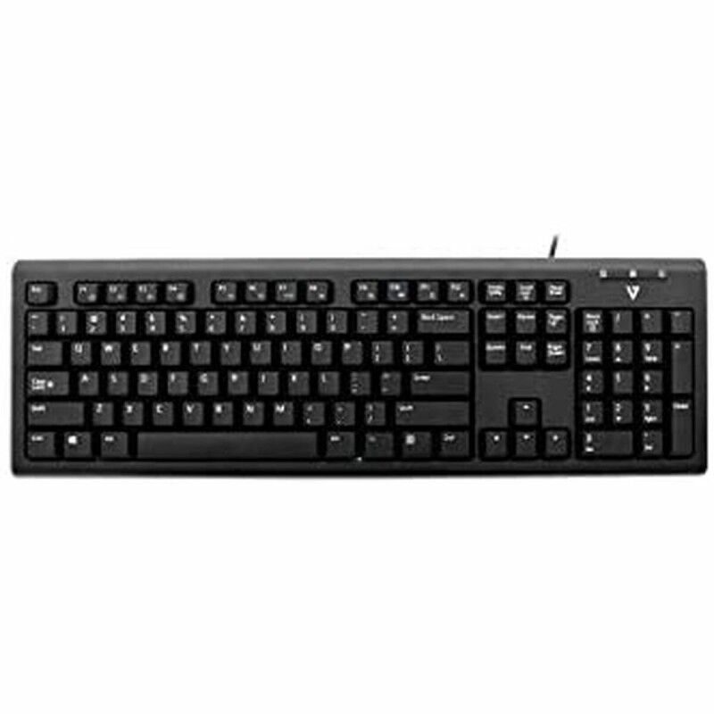 Tastiera V7 KU200GS-DE Nero Tedesco QWERTZ Tastiera V7 KU200GS-DE Nero Tedesco QWERTZ
