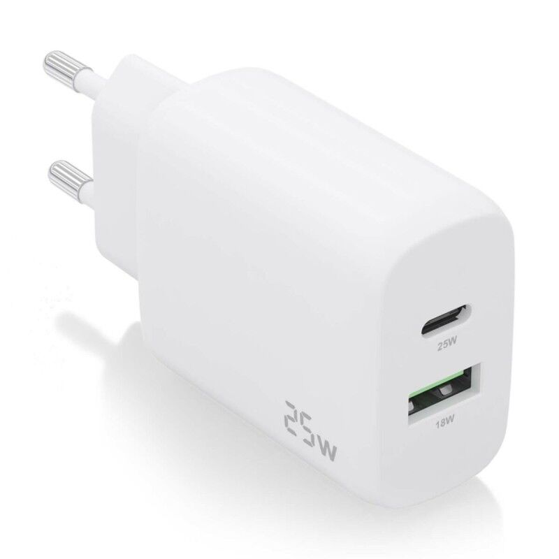 Caricabatterie da Parete Aisens A110-0758 Bianco 25 W Caricabatterie da Parete Aisens A110-0758 Bianco 25 W