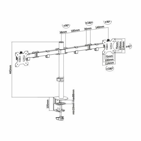 Supporto da Tavolo per Schermo Aisens DT32TSR-041 32"