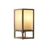 Lampada da tavolo Home ESPRIT Bianco Marrone Naturale Pino 220 V 12 x 12 x 25 cm