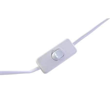 Lampada da tavolo Home ESPRIT Bianco Marrone Naturale Pino 220 V 12 x 12 x 25 cm