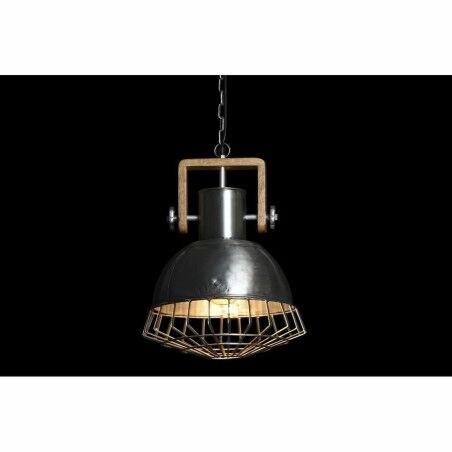 Lampadario DKD Home Decor 31 x 31 x 48 cm Dorato Marrone Ferro Legno di mango 50 W