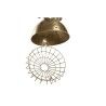 Lampadario DKD Home Decor 31 x 31 x 48 cm Dorato Marrone Ferro Legno di mango 50 W