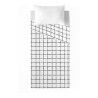 Set di Lenzuola Popcorn Ian Bw Singolo 160 x 270 cm