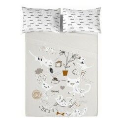 Set di Lenzuola Panzup Gatos 2 Singolo 160 x 270 cm