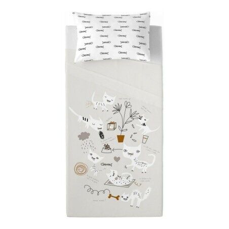 Set di Lenzuola Panzup Gatos 2 Singolo 160 x 270 cm