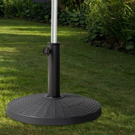 Base per Ombrellone Aktive 10 kg Nero Acciaio Poliresina 44,5 x 33 cm