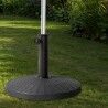 Base per Ombrellone Aktive 10 kg Nero Acciaio Poliresina 44,5 x 33 cm