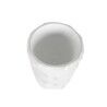 Vaso Home ESPRIT Bianco Fibra di Vetro Onde 35 x 35 x 71 cm