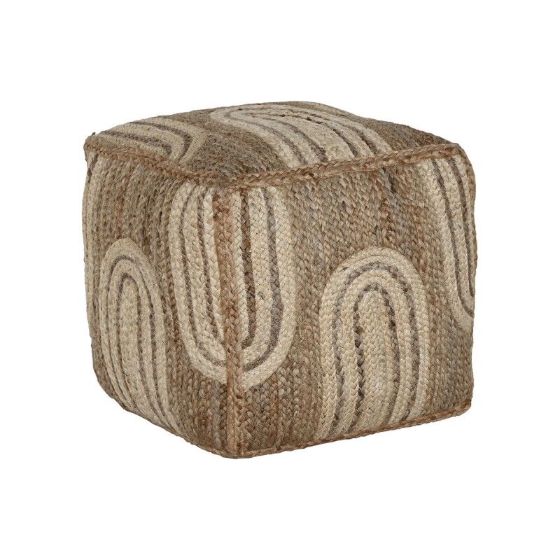 Poggiapiedi Home ESPRIT Beige Naturale 45 x 45 x 45 cm Poggiapiedi Home ESPRIT Beige Naturale 45 x 45 x 45 cm