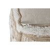 Poggiapiedi Home ESPRIT Bianco Marrone 59 x 59 x 59 cm