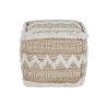 Poggiapiedi Home ESPRIT Bianco Marrone 59 x 59 x 59 cm