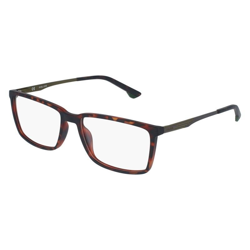 Montatura per Occhiali Uomo Police VPL949-5503AZ Marrone Ø 55 mm Montatura per Occhiali Uomo Police VPL949-5503AZ Marrone Ø 55 mm