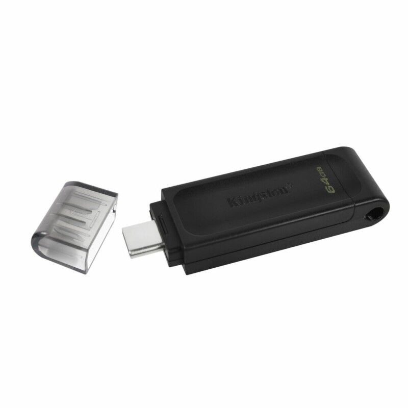 Memoria USB Kingston DT70/64GB usb c Nero 64 GB