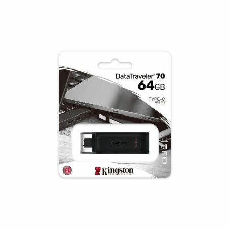 Memoria USB Kingston DT70/64GB usb c Nero 64 GB