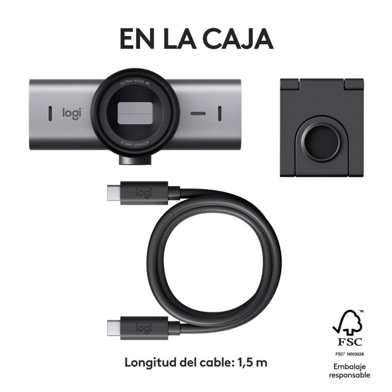 Webcam Logitech 960-001559 4K Ultra HD Webcam Logitech 960-001559 4K Ultra HD
