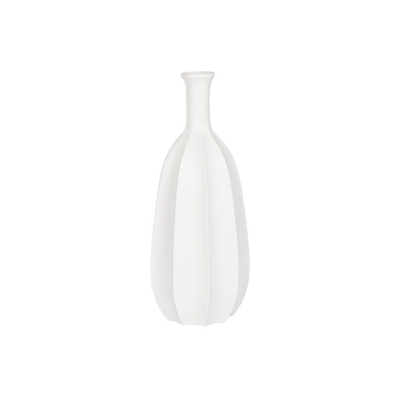 Vaso Home ESPRIT Bianco Fibra di Vetro 30 x 30 x 80 cm Vaso Home ESPRIT Bianco Fibra di Vetro 30 x 30 x 80 cm