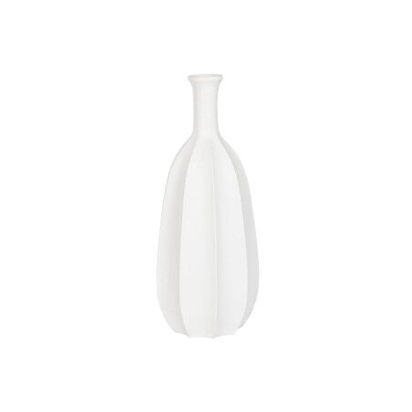 Vaso Home ESPRIT Bianco Fibra di Vetro 30 x 30 x 80 cm