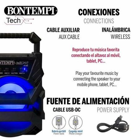 Altoparlante Bluetooth con Microfono Karaoke Colorbaby