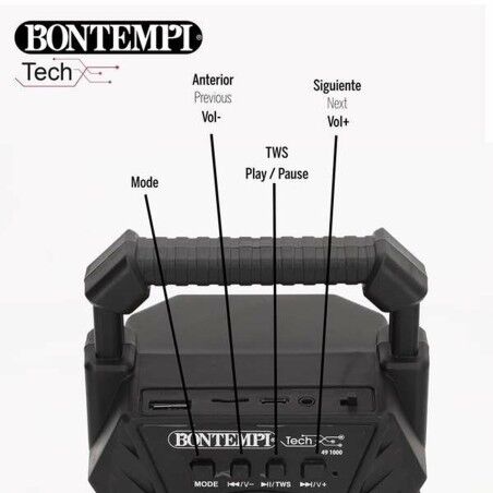 Altoparlante Bluetooth con Microfono Karaoke Colorbaby