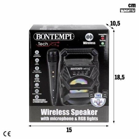 Altoparlante Bluetooth con Microfono Karaoke Colorbaby