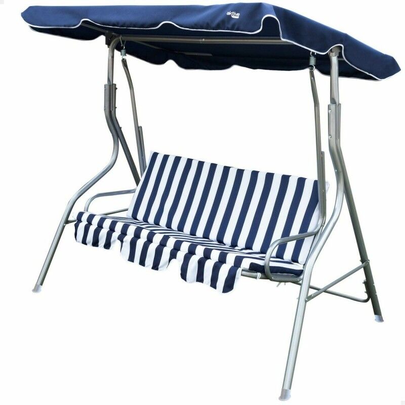 Altalena basculante Aktive 3 posti Azzurro Bianco 180 x 107 x 160 cm Altalena basculante Aktive 3 posti Azzurro Bianco 180 x 107 x 160 cm