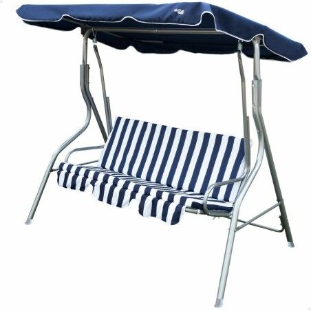 Altalena basculante Aktive 3 posti Azzurro Bianco 180 x 107 x 160 cm