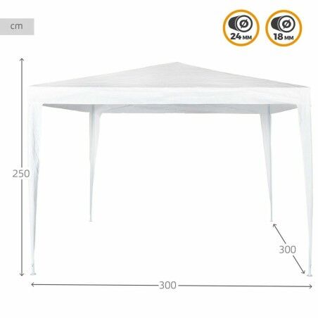 Gazebo Colorbaby Bianco Plastica 300 x 300 x 250 cm