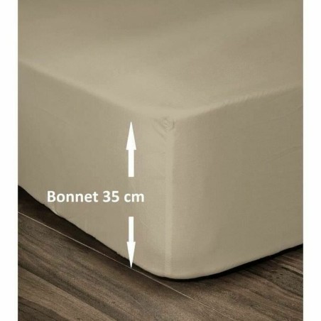 Lenzuolo con angoli aderenti Lovely Home Beige 180 x 200 180 x 200 cm