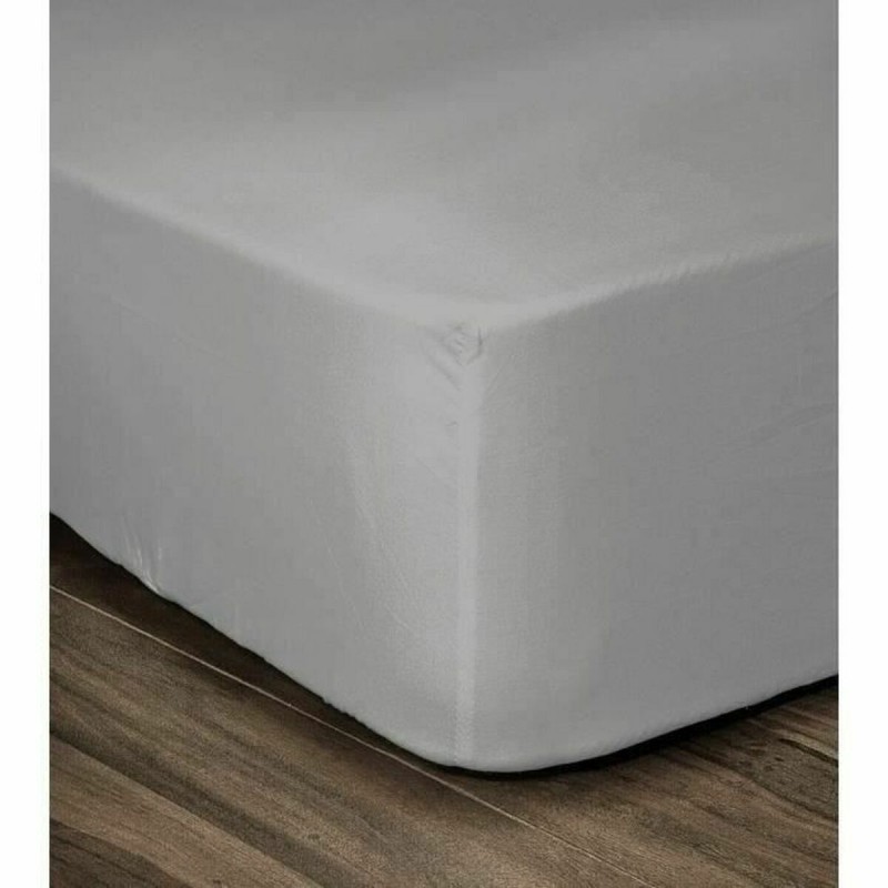 Lenzuolo con angoli aderenti Lovely Home Grigio Grigio chiaro Letto matrimoniale 180 x 200 cm