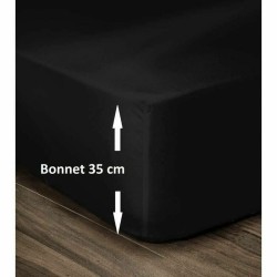 Lenzuolo con angoli aderenti Lovely Home Nero 180 x 200 180 x 200 cm