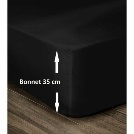 Lenzuolo con angoli aderenti Lovely Home Nero 180 x 200 180 x 200 cm