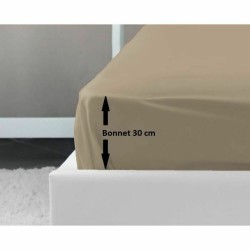 Lenzuolo con angoli aderenti Lovely Home Beige 160 x 200 cm