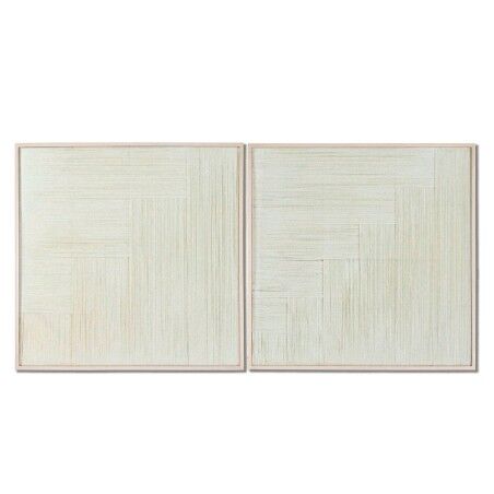 Tela Home ESPRIT Moderno 80 x 3 x 80 cm (2 Unità)