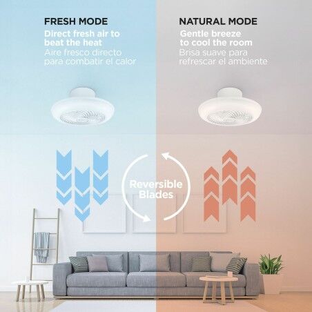 Ventilatore da Soffitto con Luce KSIX Siroco G (3000k - 6500k)
