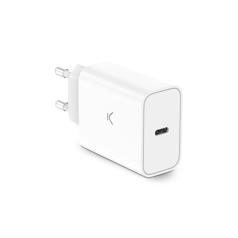 Caricabatterie da Parete KSIX Bianco 30 W Caricabatterie da Parete KSIX Bianco 30 W