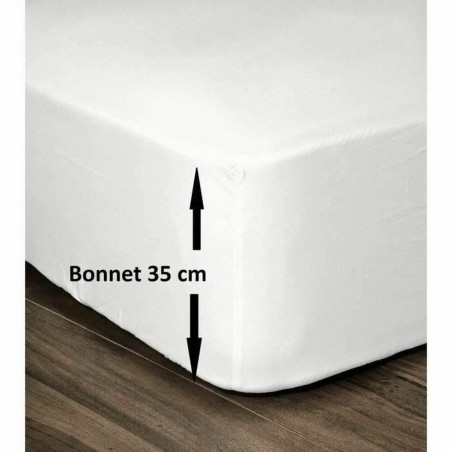 Lenzuolo con angoli Lovely Home Bianco Letto matrimoniale 160 x 200 cm 100 % cotone