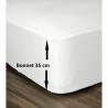 Lenzuolo con angoli Lovely Home Bianco Letto matrimoniale 160 x 200 cm 100 % cotone