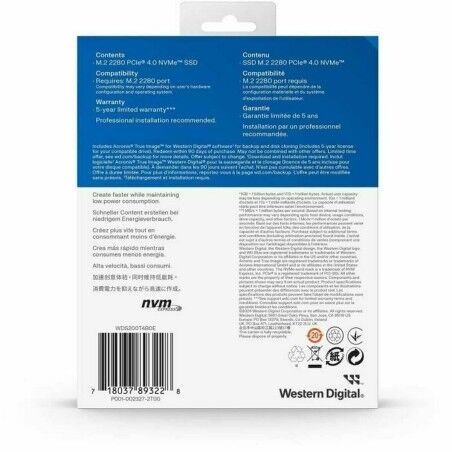 Hard Disk Western Digital WDS200T4B0E-00CNZ0 2 TB SSD