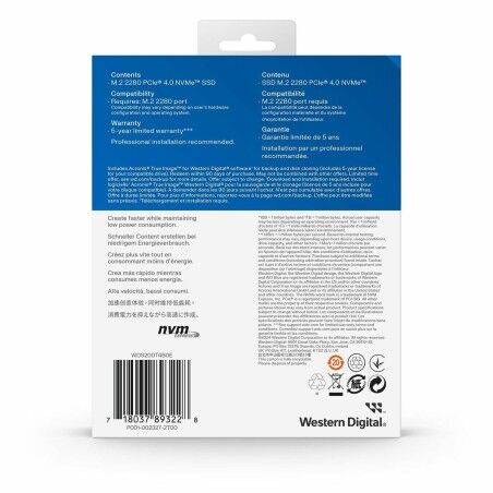 Hard Disk Western Digital WDS200T4B0E-00CNZ0 2 TB SSD