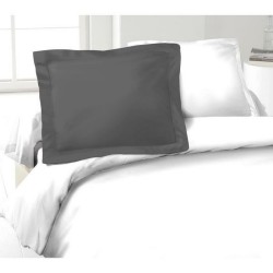 Federa Lovely Home Grigio Grigio scuro 50 x 70 cm 100 % cotone