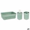 Set da Bagno Berilo PP-107-3 Verde Plastica (12 Unità)